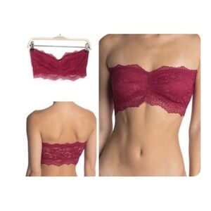 🎅🏼 FREE PEOPLE NWT Bandeau Lace Strapless Lacey Looks Bra